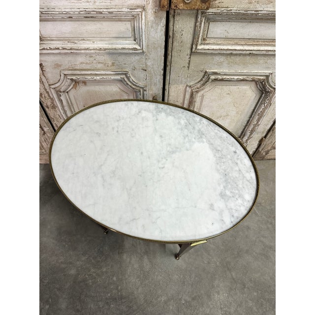 Small Vintage Directoire-Style Coffee Table, 1950s For Sale - Image 6 of 11