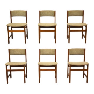 1960s Brdr. Furbo Danish Modern Teak Dining Chairs - Set of 6 For Sale