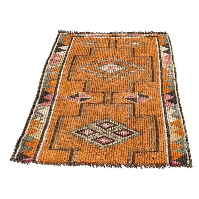 Brown Vintage Kurdish Traditional Herki Rug, 1930s For Sale - Image 8 of 11