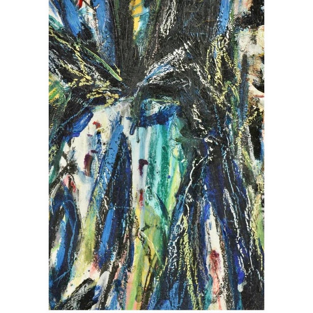 Werner Liebmann, Large German Neo Figuarist Abstract Expressionist Oil Painting Werner Liebmann, c.1980s-1990's For Sale - Image 9 of 14