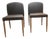 Mid-Century Modern Style Upholstered Dining Chairs - Set of 2 For Sale