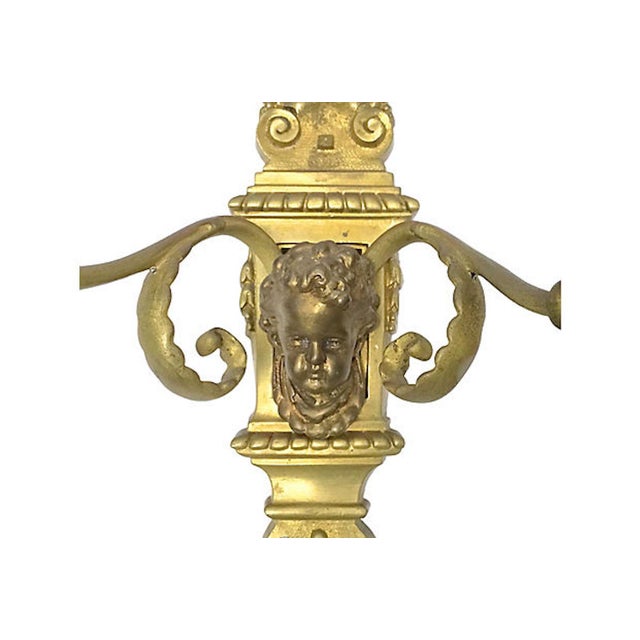 19th Century Pair Antique Louis XVI-Style Candle Sconces For Sale - Image 5 of 7
