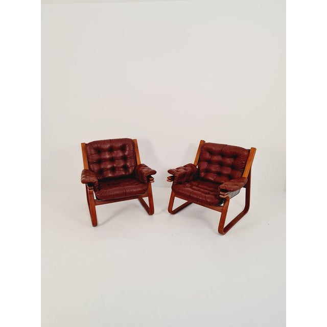 Scandinavian Easy Chairs by Carl-Henrik Spark for Ulferts Sweden, 1970s, Set of 2 For Sale - Image 10 of 11