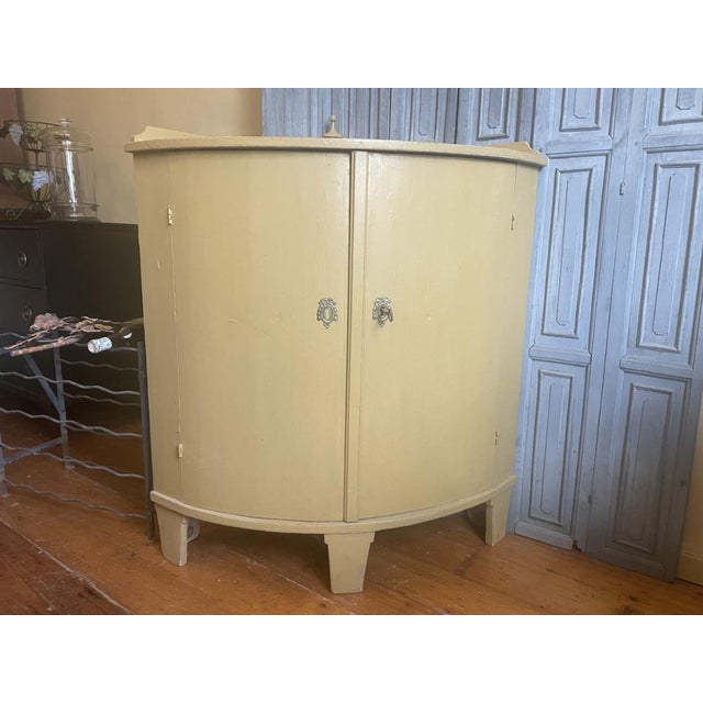 Dutch Corner Cupboard with Convex Doors, 1870s For Sale - Image 17 of 17