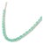Emerald and Diamond Beaded Necklace in 18k White Gold, 17ct by VRJewels For Sale