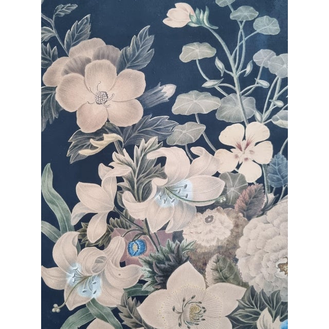 F. M. de Spaen née de Bylandt, Dutch Neoclassical Floral Still Lifes, 1809, Watercolor & Gouache, Set of 2 For Sale - Image 9 of 13