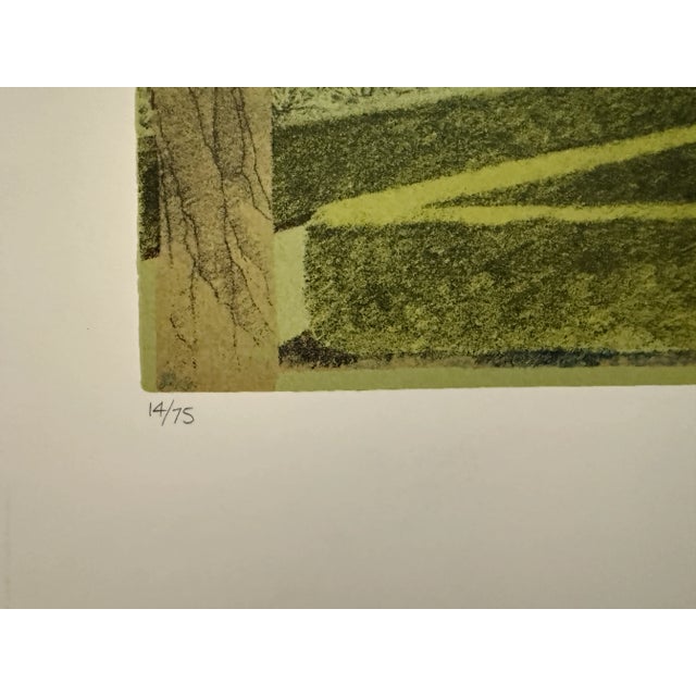 Seriolitograph "Levene Hall I" 4/75 by Arthur Byrne 1979 For Sale - Image 4 of 9