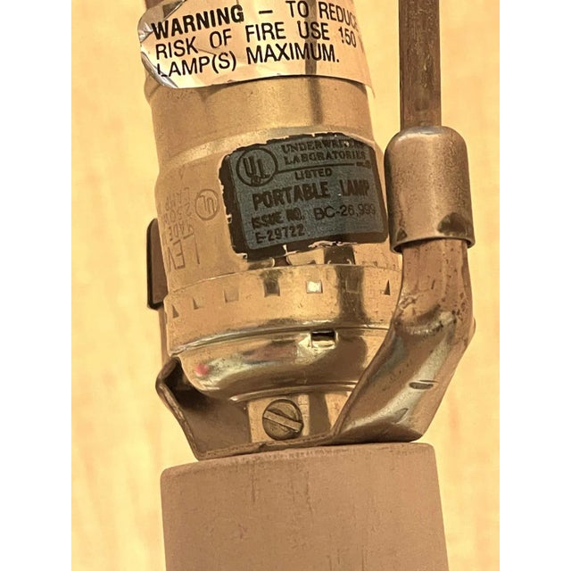 Boho Chic Architectural Lamp by Casual Lamps of California, 1988 For Sale - Image 3 of 13