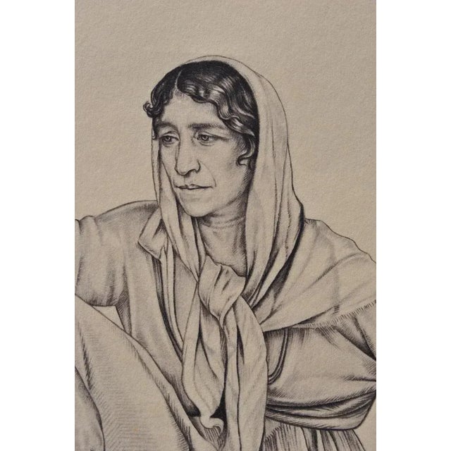 Walter Sauer, Seated Gypsy Woman, Signed Engraving For Sale - Image 4 of 7