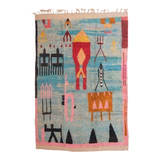 Colorful Moroccan Boujaad Rug - 13.6 X 9.55 Ft For Sale