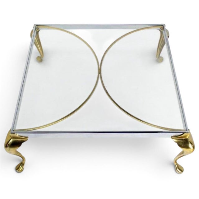 Elevate Your Living Space With This Striking 1970s Hollywood Regency Square Coffee Table. For Sale - Image 4 of 9