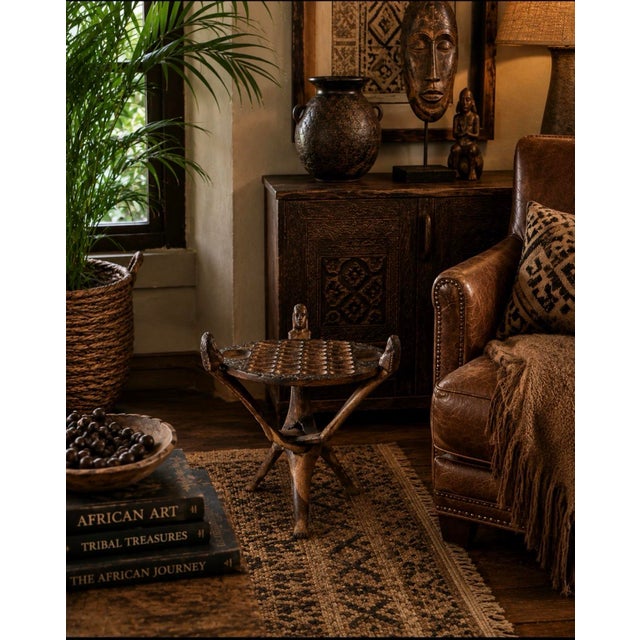 This table was purchased directly from a village in Malawi during an extended stay. A striking conversation piece and...