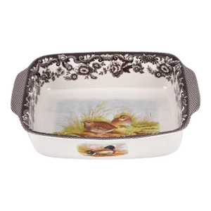 Spode Woodland Rectangular Handled Dish 12"
