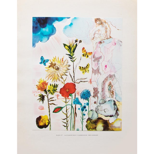 Cerulean 1950s After Salvador Dali "The Lorelei", First Edition Swiss Full-Color Print For Sale - Image 8 of 10