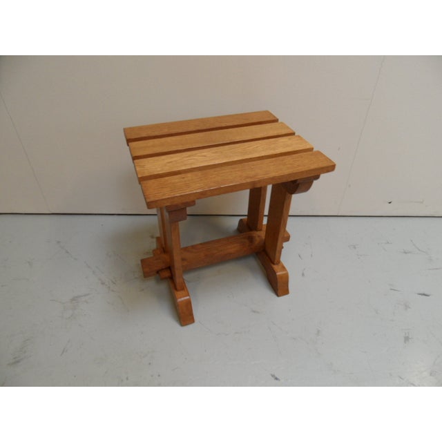 Vintage Brutalist Oak Coffee Table, 1960s For Sale - Image 6 of 10