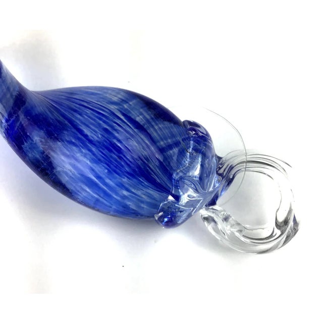 Abstract 1980s Art Glass Hanging Twirling Ornament For Sale - Image 3 of 9