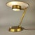 White Brass and Satin Glass Desk Lamp, 1950s For Sale - Image 8 of 8