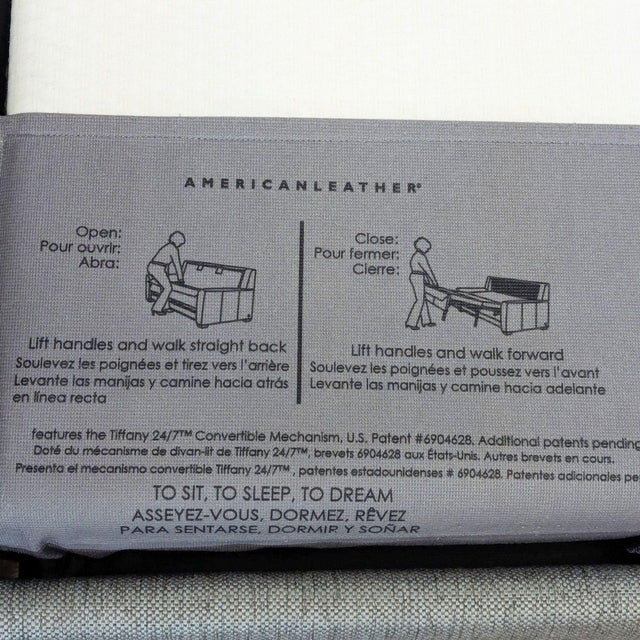 Textile Crate & Barrel Bowen Modern Gray Sleeper Sofa - Comfortable Pull-Out Bed For Sale - Image 7 of 9