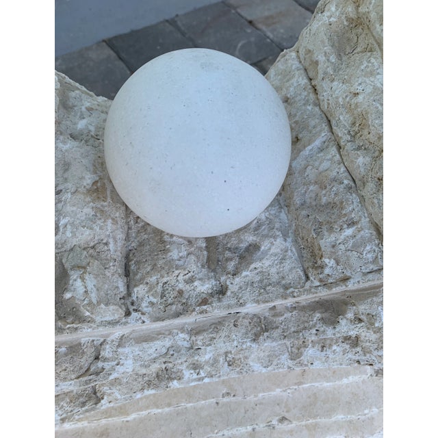 Vintage Postmodern Tessellated Mactan Stone/Travertine Side Tables Attributed to Magnussen Ponte - Set of 2 For Sale - Image 10 of 15