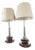 Wooden and Chromed Lamps from Laurel, 1960s, Set of 2 For Sale