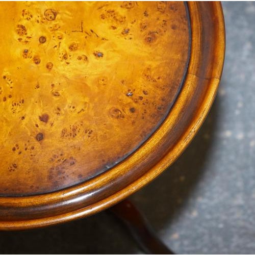 Vintage Brights of Nettlebed Burr Walnut Side Table For Sale - Image 9 of 12