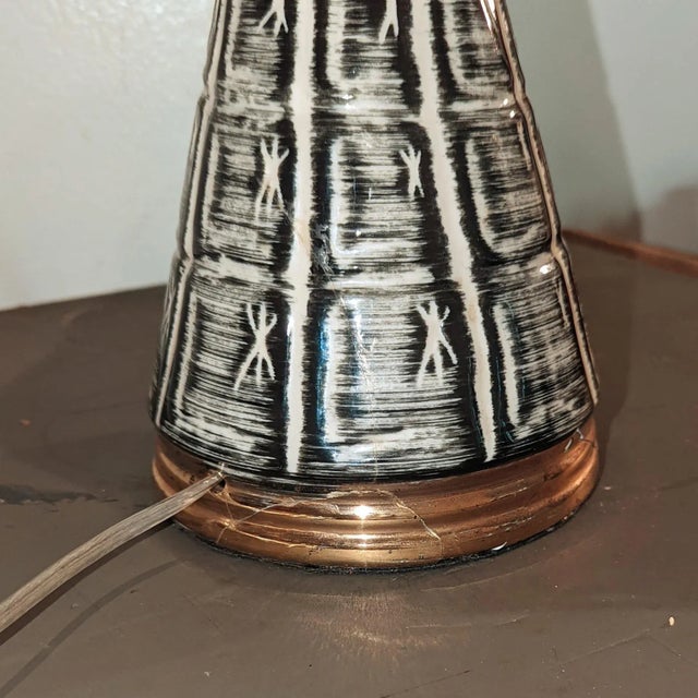 Mid 20th Century Hollywood Regency Meets Atomic Age Table Lamp For Sale In San Diego - Image 6 of 7