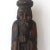 Japanese Vintage Carved Wood Monk Sculpture, Japanese Shou Sugi Ban Burned Wood For Sale - Image 3 of 10