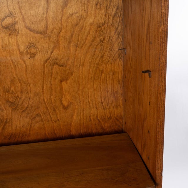 Antique Oak Open Bookcase For Sale - Image 4 of 9