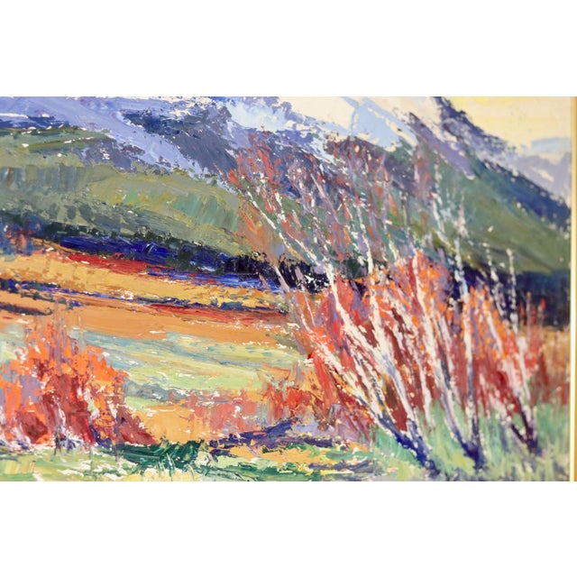 Birger Welander, Mountain Landscape, Oil on Board, Mid-20th Century For Sale - Image 6 of 11