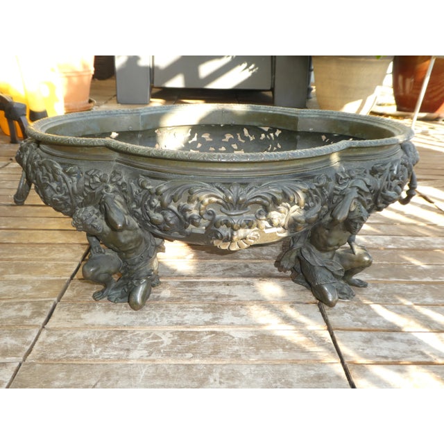 Stunning Massive 19th Century French Bronze Centerpiece sold as found in vintage condition.