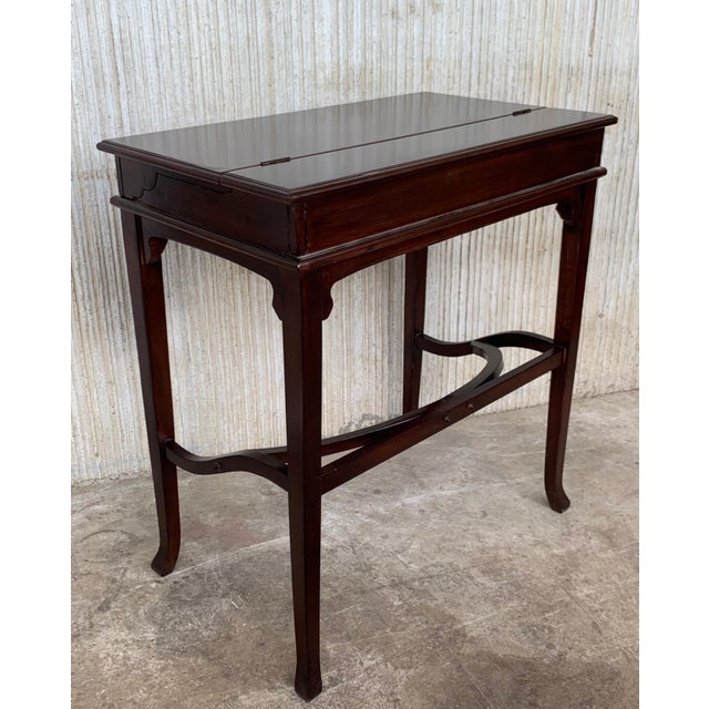 Late 19th Bureau Antique Cartonnier Sliding Top for Hidden Storage For Sale - Image 14 of 18