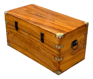 Camphor Wood Campaign Trunk, 1880s