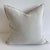 French linen light gray accent pillow. Metal zipper closure. Content: 50% linen, 24% cotton, 15% bamboo, 11% nylon. If...