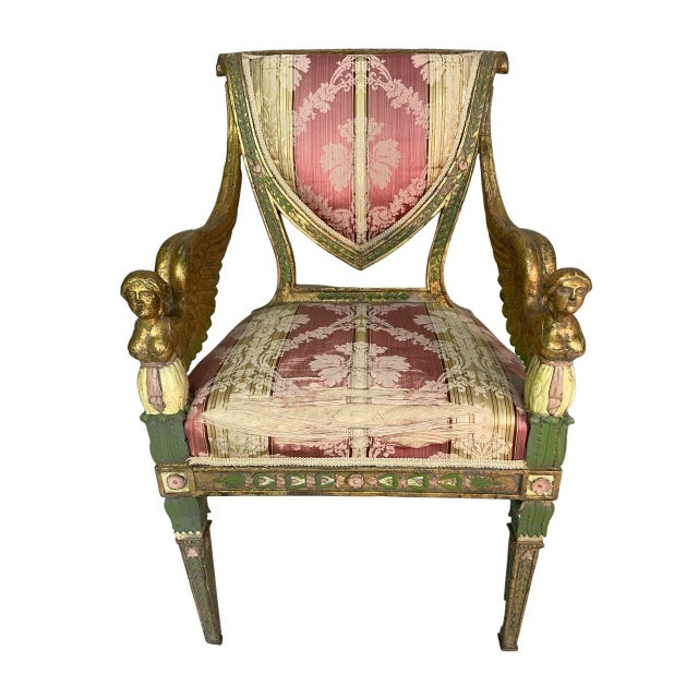 Pair of Italian 19th Century Side Chairs For Sale - Image 11 of 13