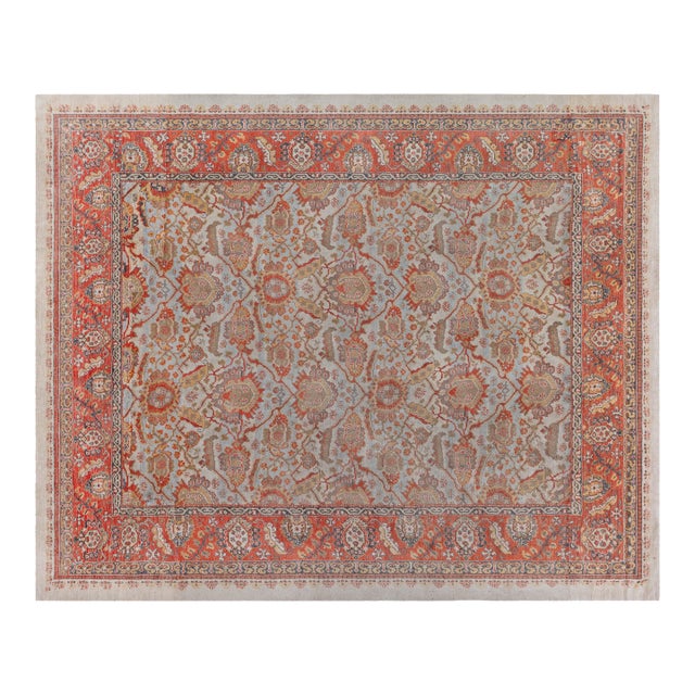 Antique English Wilton Wool Rug (Machine Made) For Sale