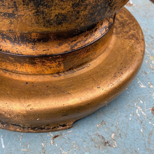 Mid-Century Modern Cylindrical Patinated Bronze Table Lamps - a Pair For Sale - Image 11 of 13