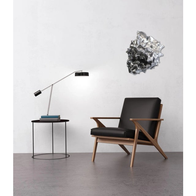 Gray "Silver Sea Form" Original Artwork by Atticus Adams For Sale - Image 8 of 9