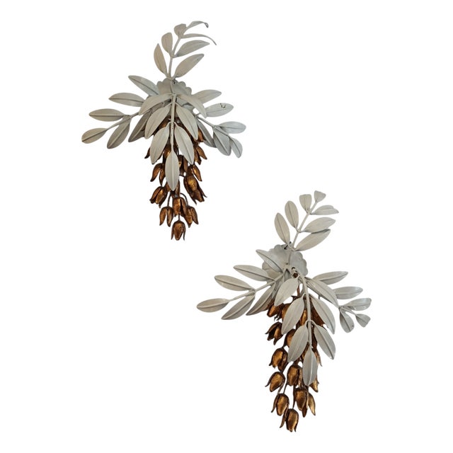 White Wall Lights from Hans Kögl, 1970s, Set of 2 For Sale