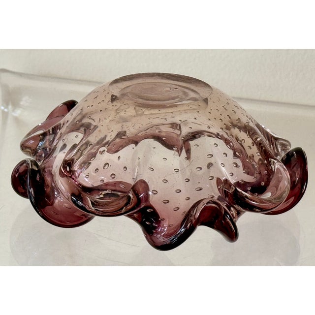 60’s Italian Bullicante Glass Dish For Sale - Image 11 of 12