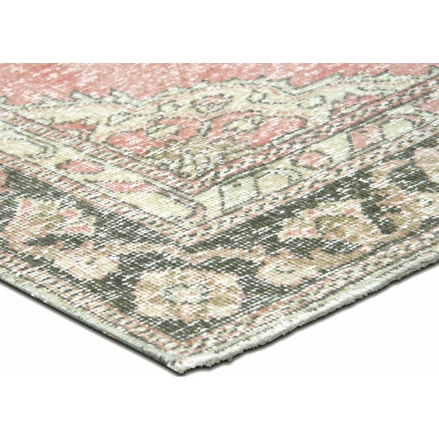 Traditional 1960s Turkish Oushak Rug For Sale - Image 3 of 6