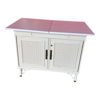 Hollywood Regency Expandable Server Attr to Ficks Reed For Sale