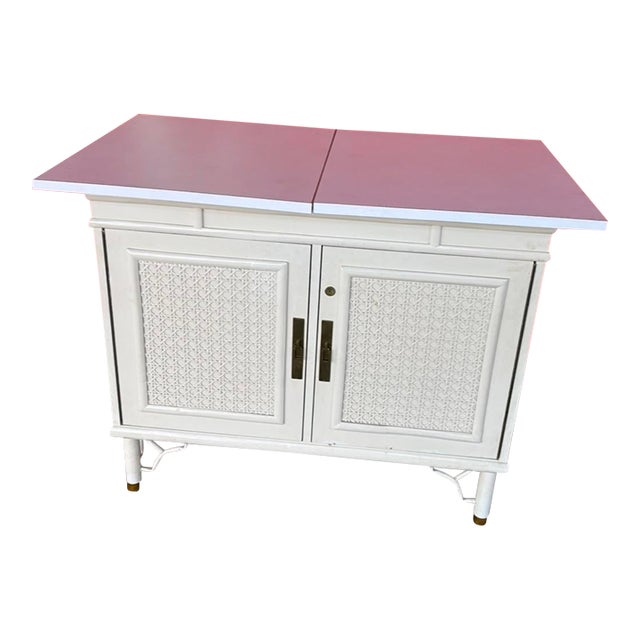 Hollywood Regency Expandable Server Attr to Ficks Reed For Sale