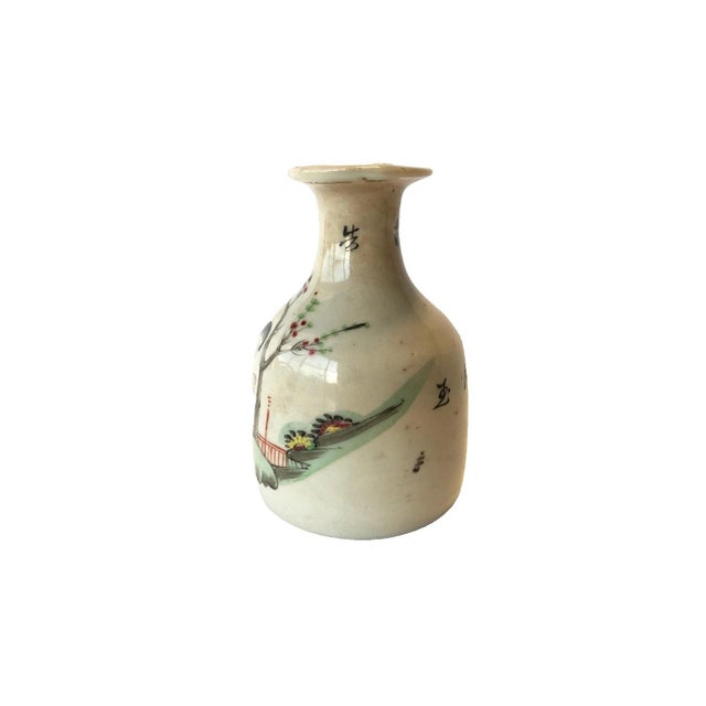 Vintage Southeast Asian Chinese Hand Painted Petite 4" Porcelain Teapot For Sale - Image 4 of 8