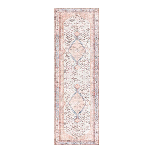 Amelie Machine Woven Rug Light Grey 2'7x7'10 For Sale