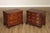 High Quality American Made Pair of Bow Front Chests With Dovetailed Drawers And Brass Hardware.