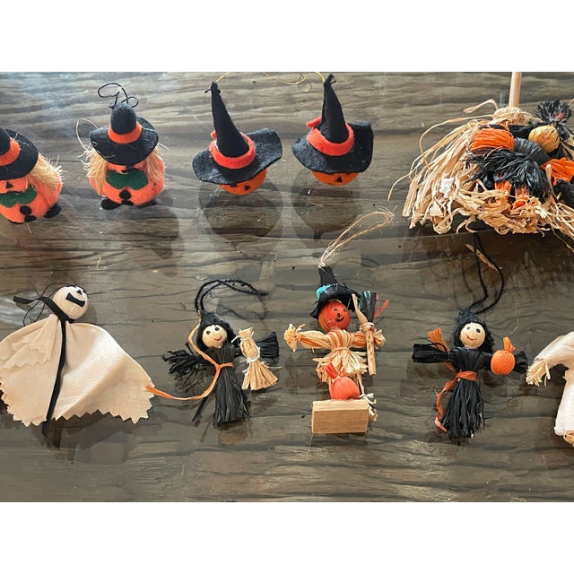 Vintage Halloween Handmade Ornaments Lot For Sale - Image 4 of 4