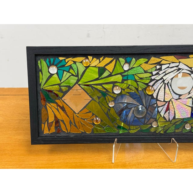 Katie Wolf Stained Glass Mosaic For Sale - Image 9 of 12