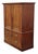 Antique Georgian Mahogany Linen Press Wardrobe, 1800s For Sale - Image 3 of 10