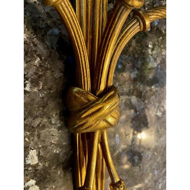 Large French Wall Sconces, 1950, Set of 2 For Sale - Image 3 of 8