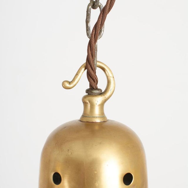 Antique Church Opaline Pendant Light, 1920s For Sale - Image 3 of 4
